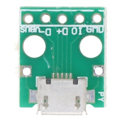 Micro USB to 5Pin 2.54MM Female Connector Test Board