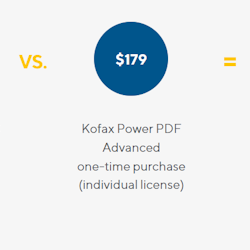 Kofax Power PDF Advanced 5 - 1 user - lifetime licence - ESD