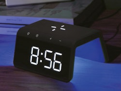 Trådløs lader med klokke | Svart | SY-W0258