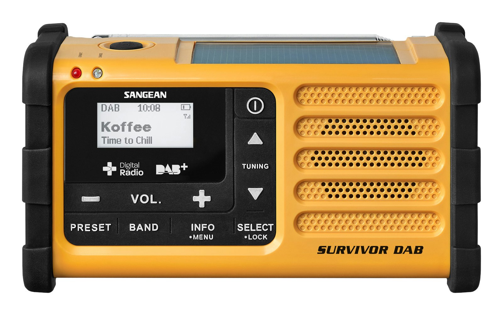 SANGEAN Survivor DAB radio med solcelle - perfekt på tur