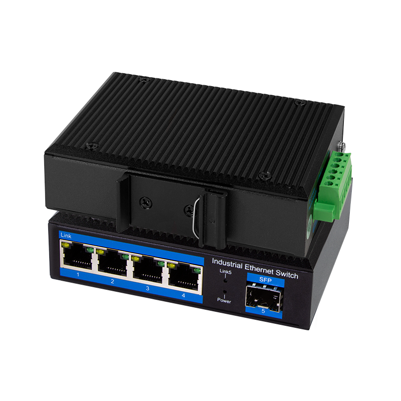 LOGILINK Switch for industri, 4-Port 1000 Mbps + 1 port SFP