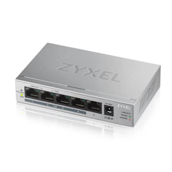 Zyxel GS1005HP PoE+ Switch 5 port, Unmanaged, 4x PoE+, 60W