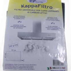 Universal Aktiv kullfilter til ventilator 47cm x 57cm Kan klippes