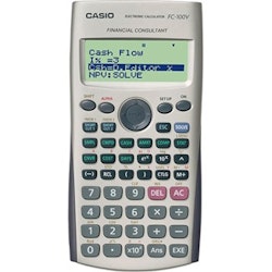 Casio financial calculator FC100V-2, Silver