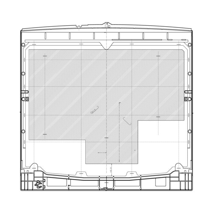 (DEMO) Aeg Electrolux hvit topplate 596.5x501,4mm