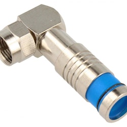 F-Connector til 7,2-7,4mm kabel, vinkel