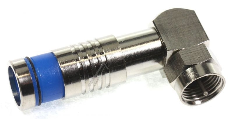 F-Connector til 7,2-7,4mm kabel, vinkel