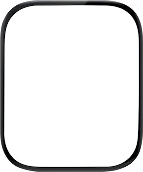 skjermbeskytter for Apple Watch Series 7/8 41mm - Clear/Black