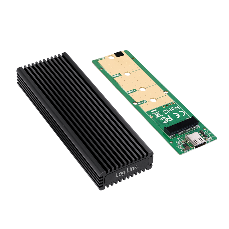 LOGILINK UA0346 Harddiskkabinett, M.2 PCIe NVMe, USB 3.2 Gen 2