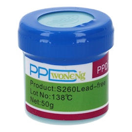 PPD Optimal Melting Point 138℃ Lead-free Low Temperature Solder Paste for A8 A9 A10