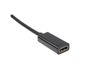 Displayport han til HDMI hun adapter, sort 5cm