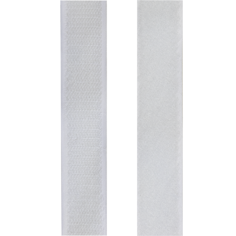 LOGILINK Selvklebende borrelåssett, hvit, 25mm bred, rull, 5m