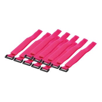 LOGILINK Buntebånd (borrelås), PA66, 10 stk, rosa, B: 20​​mm, L: 500mm