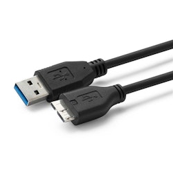 USB A to USB Micro B, Version 3.0, Black 2m