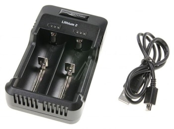 Batterilader til de fleste batterier, 18650