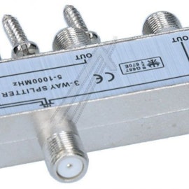 3-VEIS F-kontakt splitter 5-1000mhz mini demping 6dB