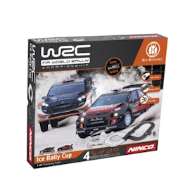 Ninco WRC Ice Rally Cup Bilbane med 2 biler og 2 kontrollere, lengde 3,5m