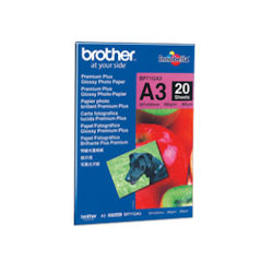 Originalt Brother BP71GA3 glanset fotopapir A3