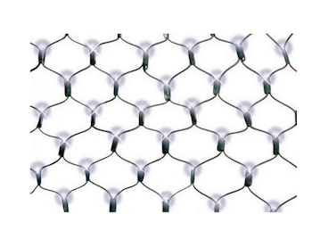 Julelys netting 160LED IP44 150cm varmhvit