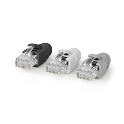 Nettverksplugg RJ45 Pass Through | UTP CAT6 | Rett | Gull belagt | 10 stk