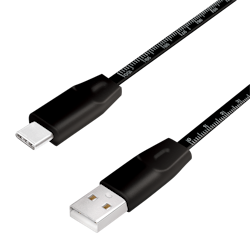 LOGILINK USB-C kabel, C/M til USB-A/M, svart, 1 m
