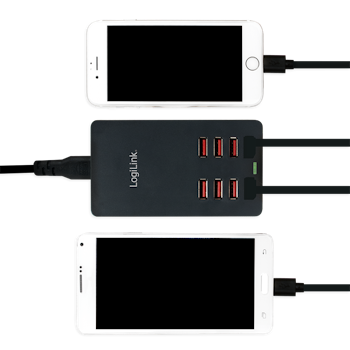 LOGILINK USB hub bordlader, 8x USB-A, 44W