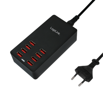 LOGILINK USB hub bordlader, 8x USB-A, 44W