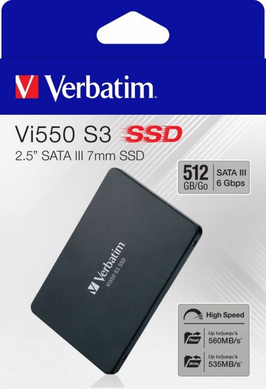 Verbatim 512GB SSD 2,5" ssd harddisk