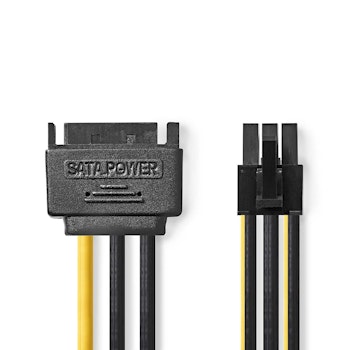 Intern Strømkabel SATA 15-pins til PCI Express hun 20cm