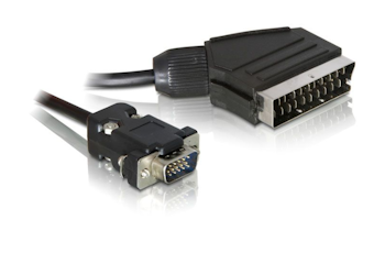 Delock Scart hann ut til VGA hann inn