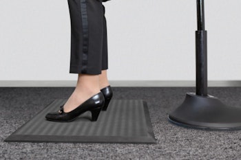 Ergonomisk ståmatte, 510 x 810 mm, svart
