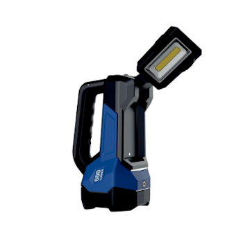 Arbeidslampe lyskaster krabbelykt med powerbank LED