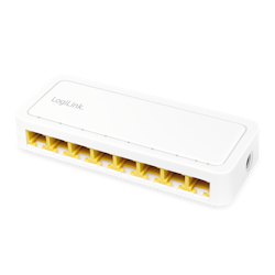 LOGILINK 8-Port Gigabit Desktop Network Switch, hvit