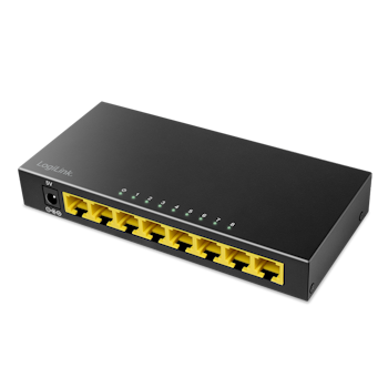 LOGILINK 8-porters gigabit skrivebordsnettverkssvitsj, metallhus