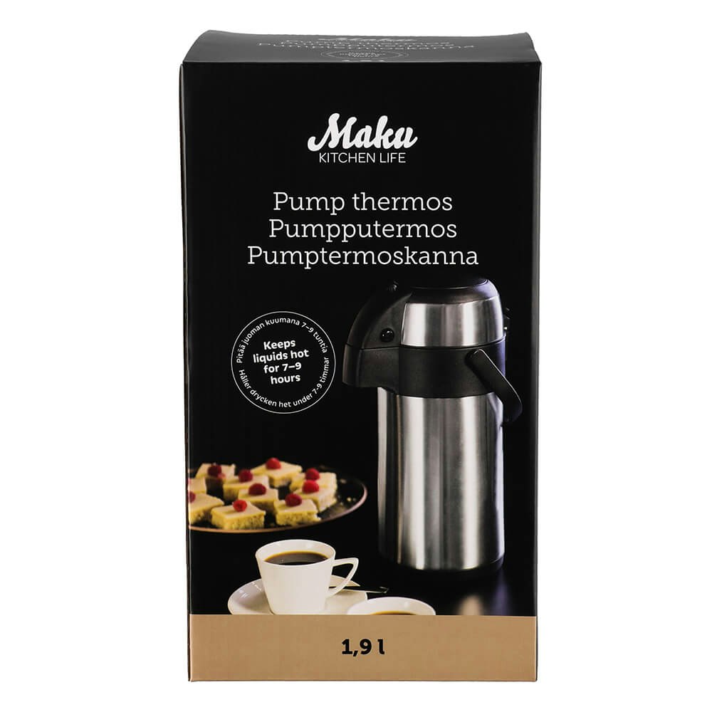 MAKU Pump Thermos Pumpetermoskanne 1,9L