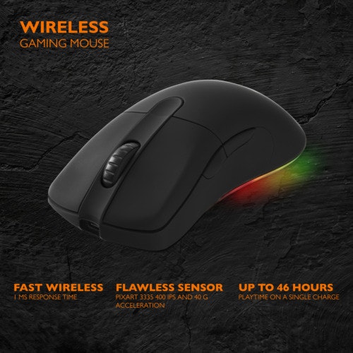 DM430 Wireless Gaming Mouse, Black