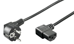 MicroConnect Power Cord Schuko vinkel - C13 Angled, 1.8m
