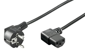 MicroConnect Power Cord Schuko vinkel - C13 Angled, 1.8m