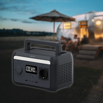 LOGILINK Bærbar kraftstasjon, 300W, LiFePO4 batteri, sort