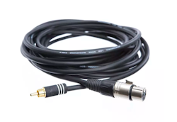 Sweex XLR Mono Kabel XLR 3p Hun - RCA Han 5.0 m Mørkegrå