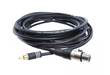 Sweex XLR Mono Kabel XLR 3p Hun - RCA Han 5.0 m Mørkegrå