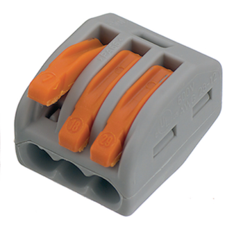 WAGO Toppklemme 0.1 til 4mm², 3 Poler