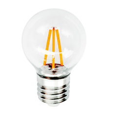 LED-pære Filament E27 4W - kronepære