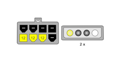 PCI Express Strømforsyning 8pin til 2x 4pin MOLEX
