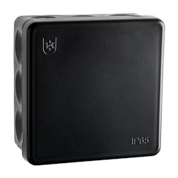 Koblingsboks IP65 85x85 Sort