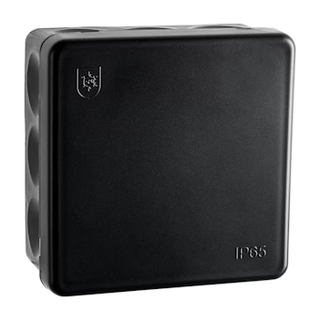 Koblingsboks IP65 85x85 Sort