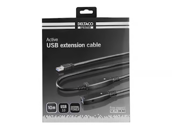 DELTACO PRIME Active USB Extension Cable 10m