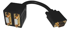 VGA Hann / 2X VGA Hunn adapter, 20 cm