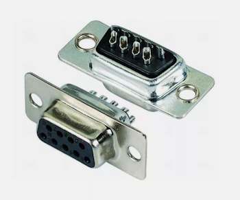 Loddbar Serial 9pin / DB9 female connector