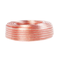 Høyttalerkabel 2x 0.75 mm² | 10.0 m | Gjennomsiktig
